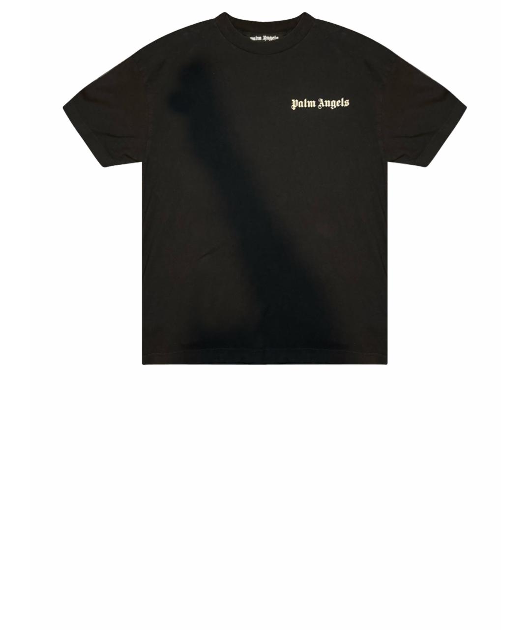 PALM ANGELS Черная хлопковая футболка, фото 1