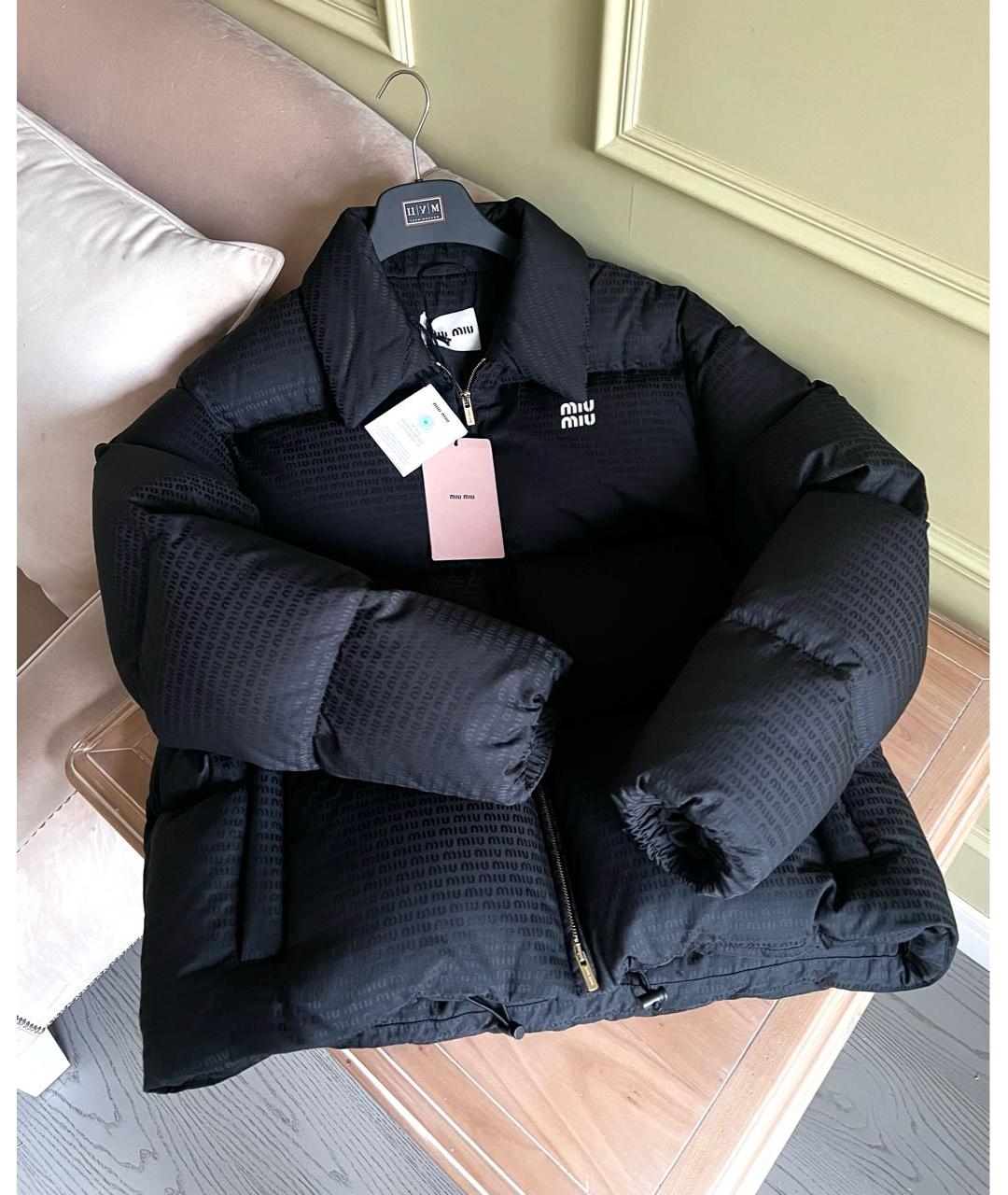 MIU MIU Черный пуховик, фото 3
