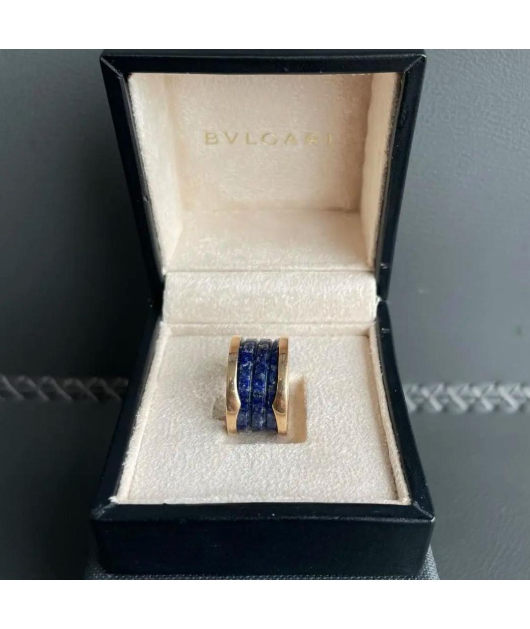 BVLGARI Синее кольцо из розового золота, фото 2