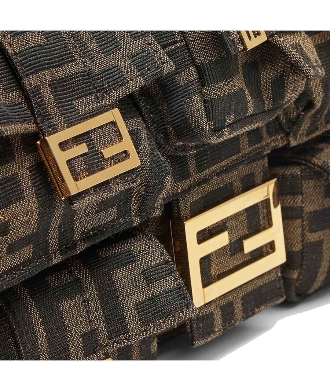 FENDI Коричневая сумка через плечо, фото 5