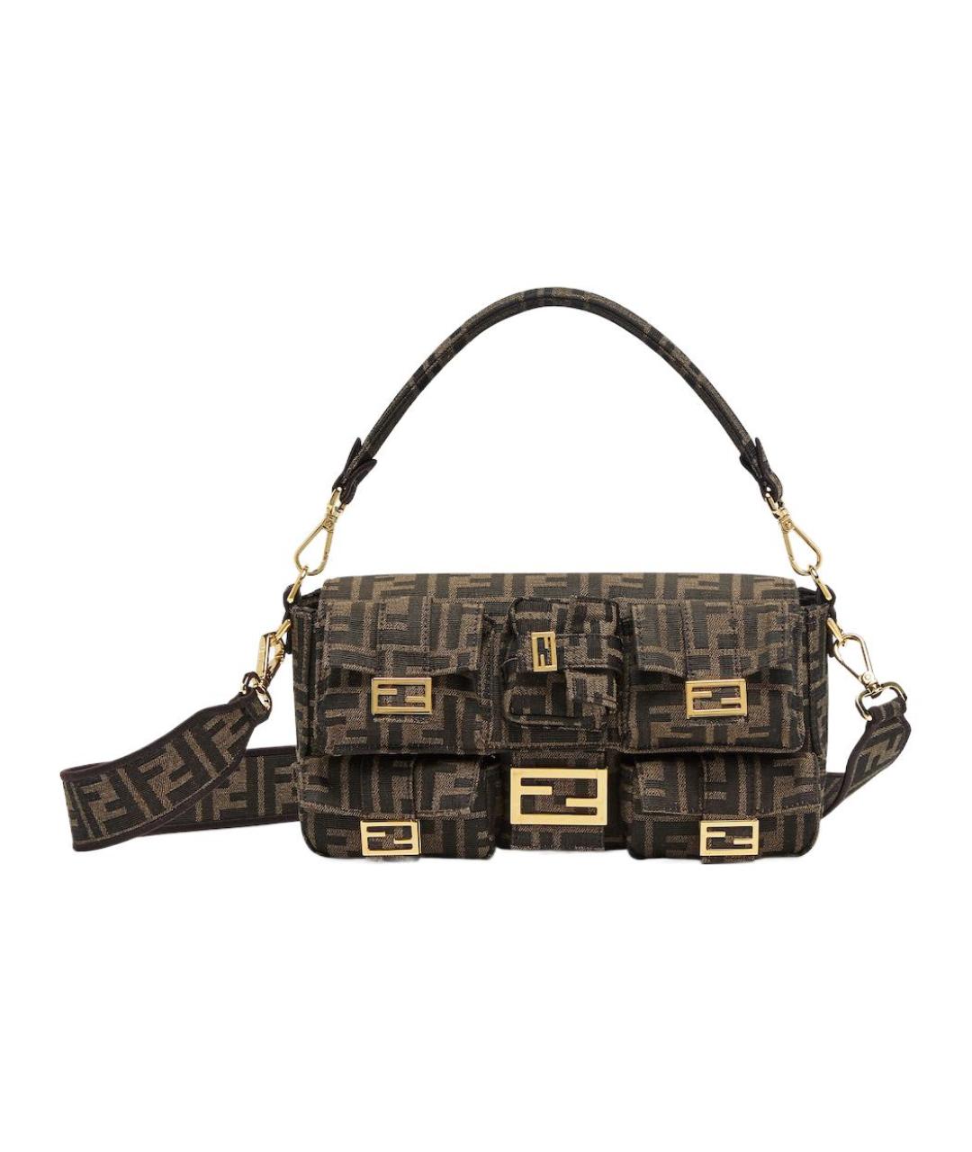 FENDI Коричневая сумка через плечо, фото 1