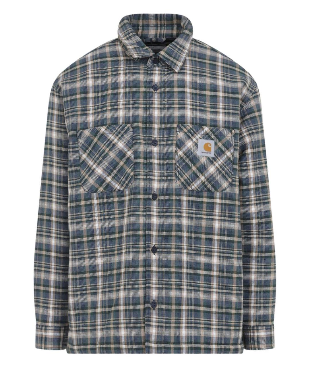 CARHARTT WIP Синяя хлопковая кэжуал рубашка, фото 1