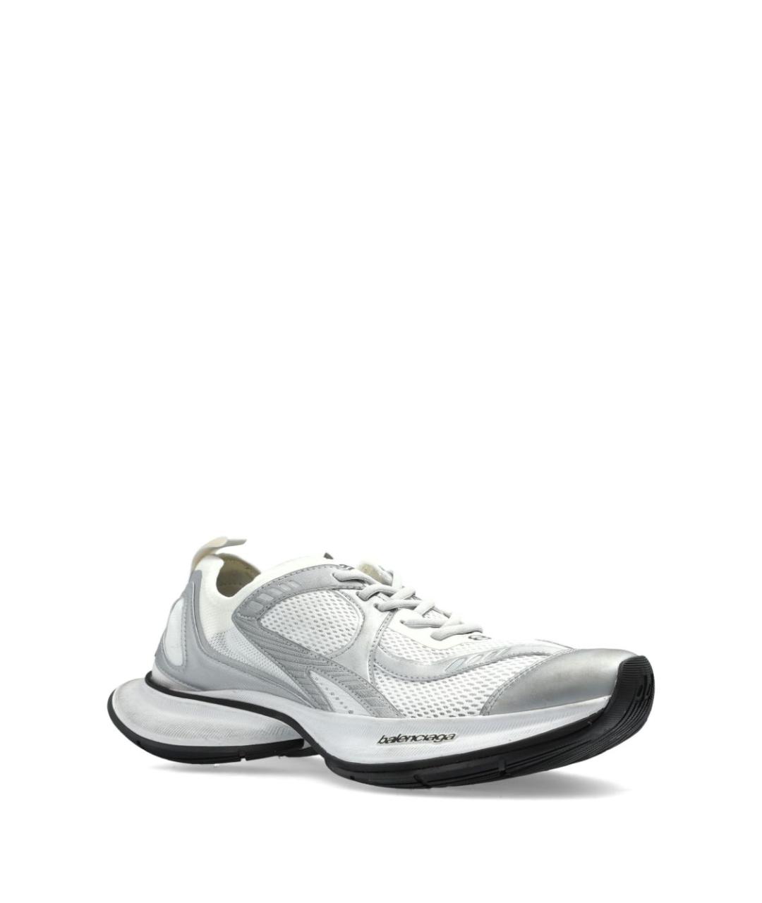 BALENCIAGA Белые синтетические низкие кроссовки / кеды, фото 3