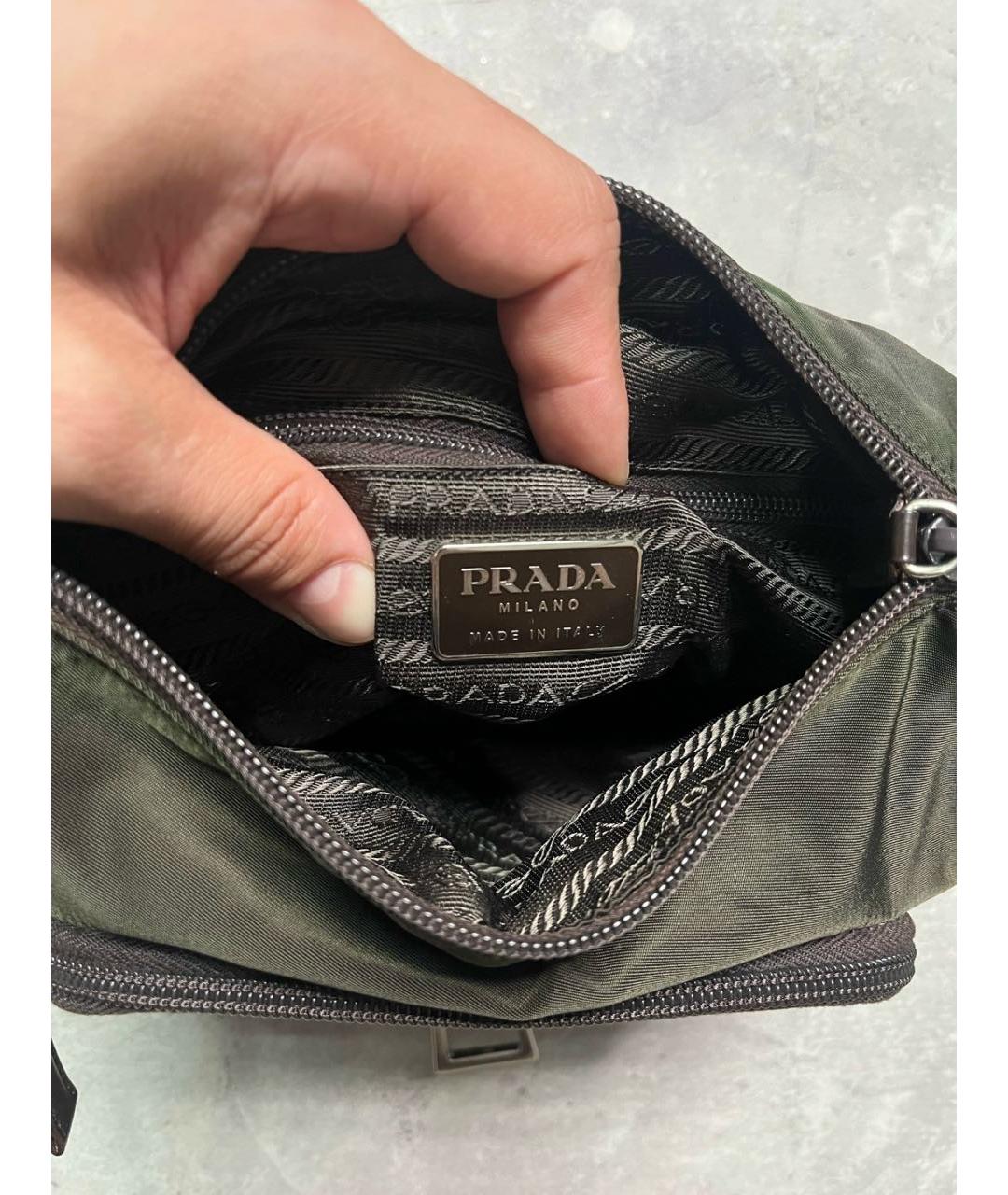 PRADA Хаки сумка на плечо, фото 6