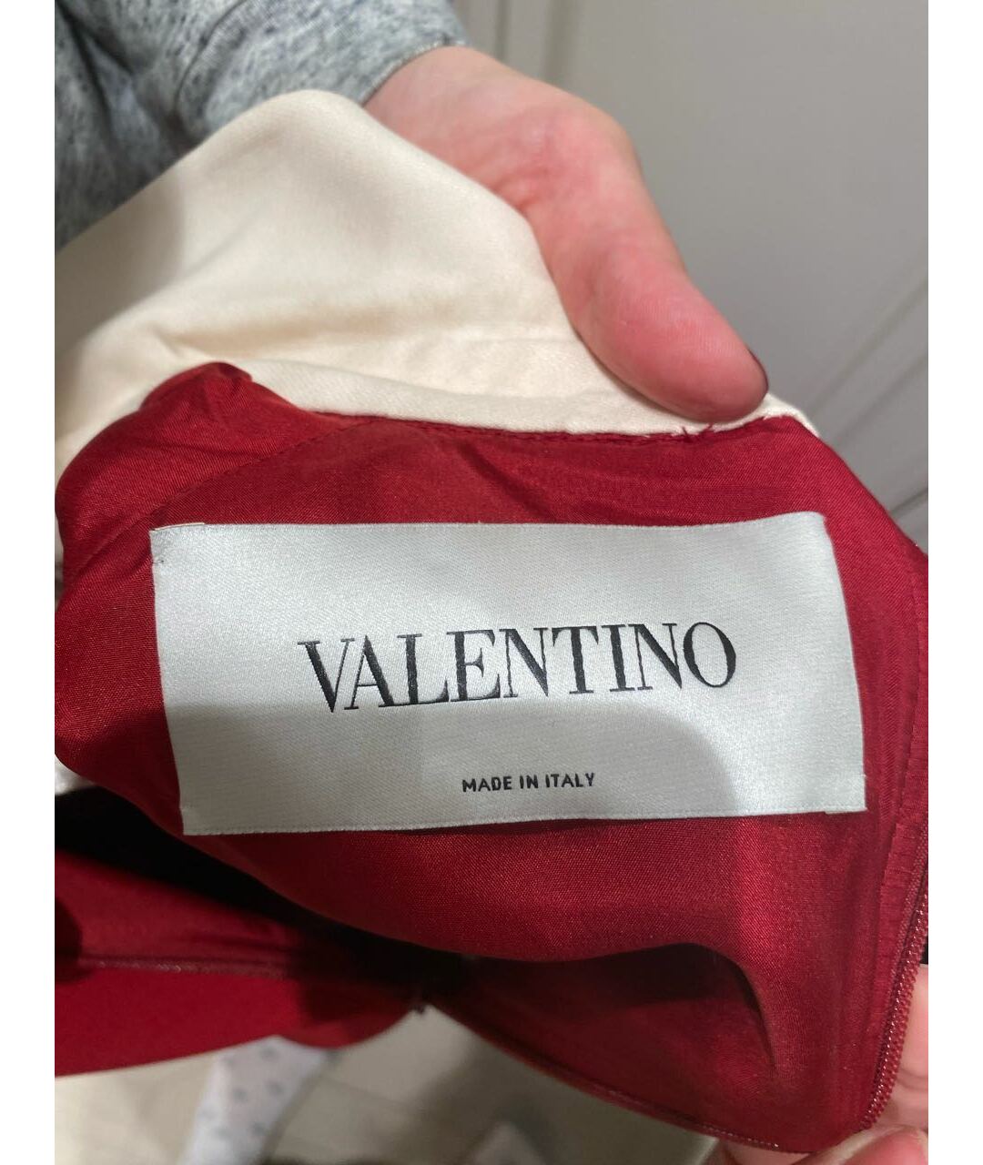 VALENTINO Красное шерстяное повседневное платье, фото 3