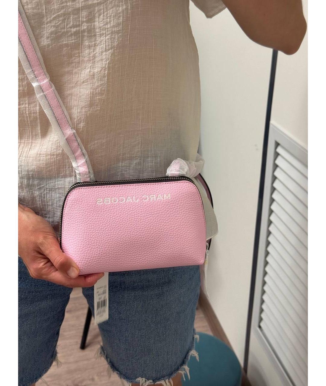 MARC JACOBS Розовая кожаная сумка через плечо, фото 2