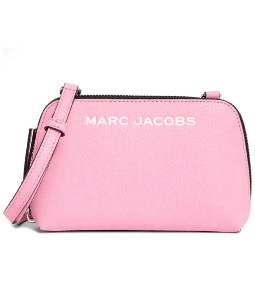 MARC JACOBS Розовая кожаная сумка через плечо, фото 1