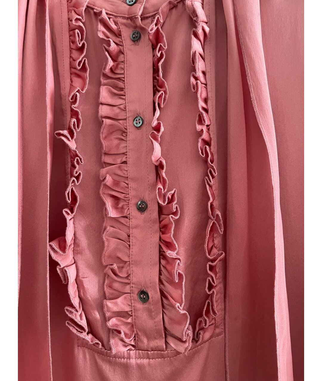 L'AUTRE CHOSE Розовая шелковая блузы, фото 4