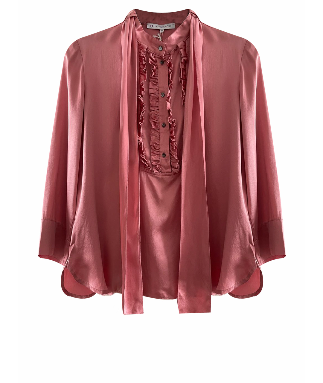 L'AUTRE CHOSE Розовая шелковая блузы, фото 1