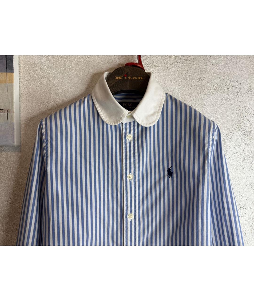 POLO RALPH LAUREN Голубая хлопковая рубашка, фото 2