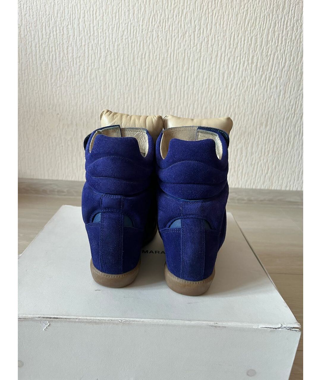 ISABEL MARANT Синие замшевые кроссовки, фото 4