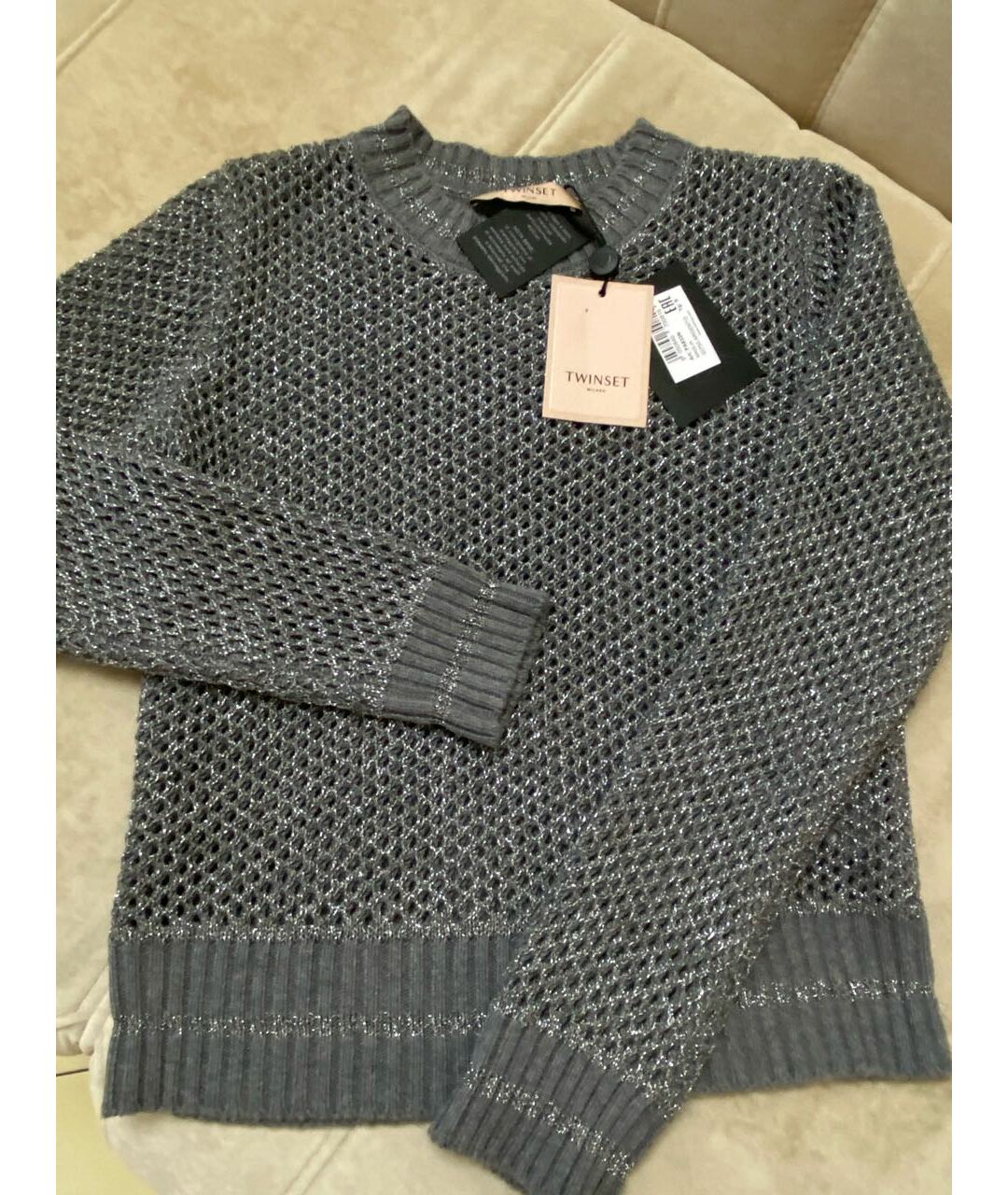 TWIN-SET Серый джемпер / свитер, фото 2