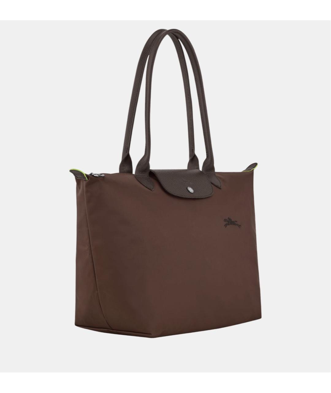LONGCHAMP Коричневая кожаная сумка тоут, фото 2