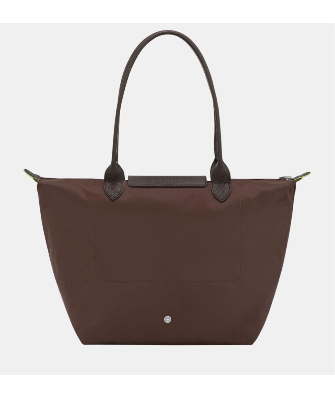 LONGCHAMP Коричневая кожаная сумка тоут, фото 3