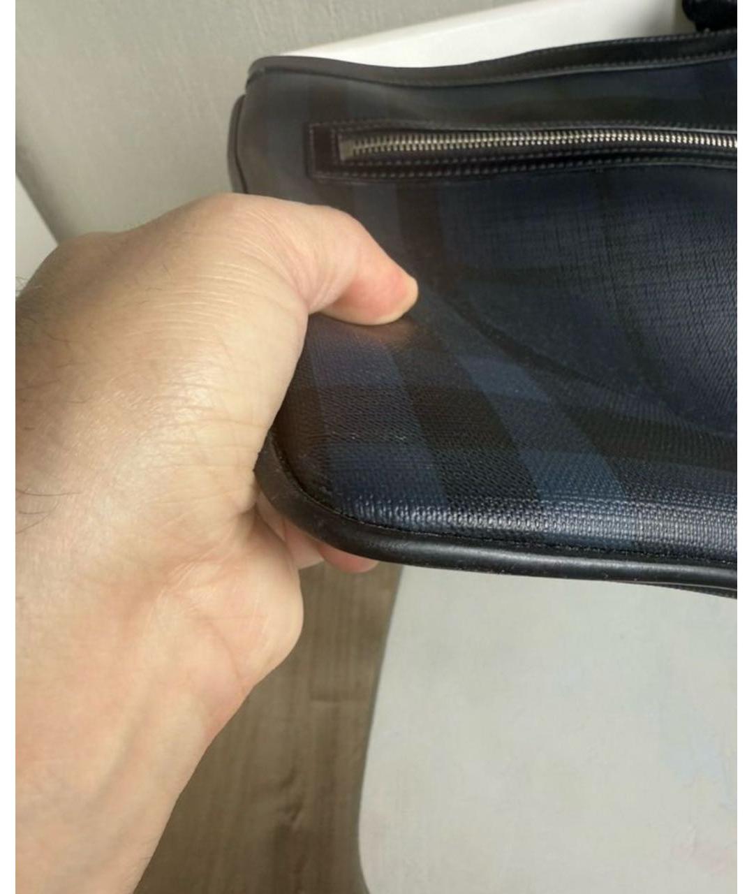 BURBERRY Темно-синяя сумка на плечо, фото 7