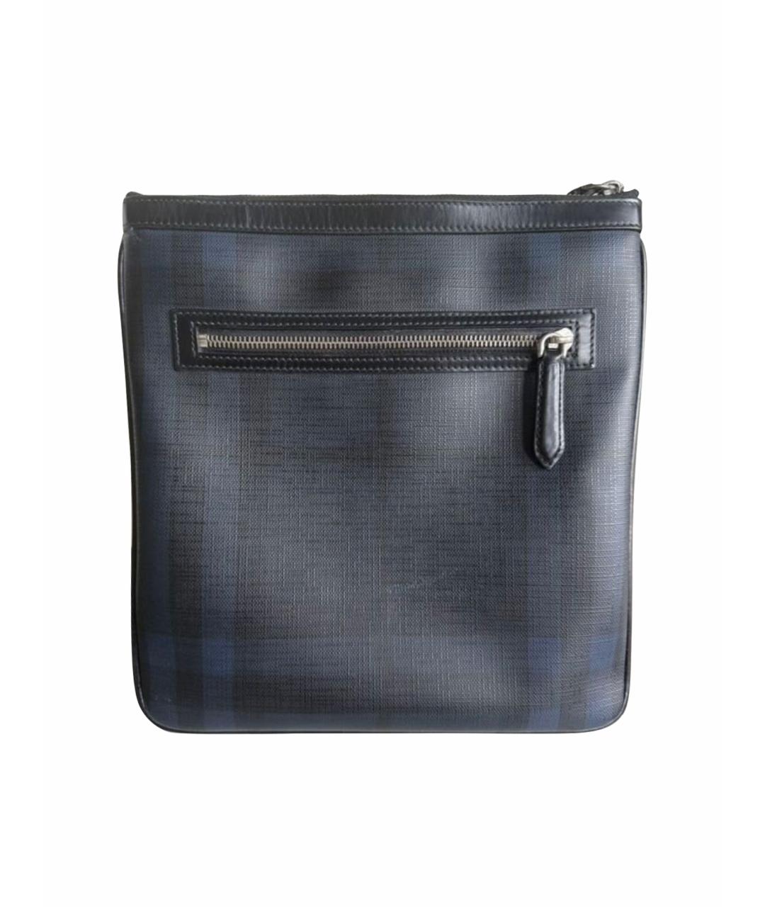 BURBERRY Темно-синяя сумка на плечо, фото 1