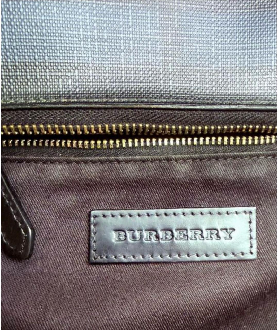 BURBERRY Темно-синяя сумка на плечо, фото 4