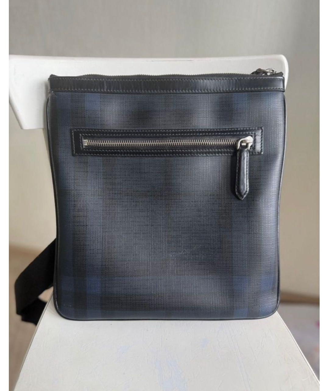BURBERRY Темно-синяя сумка на плечо, фото 2