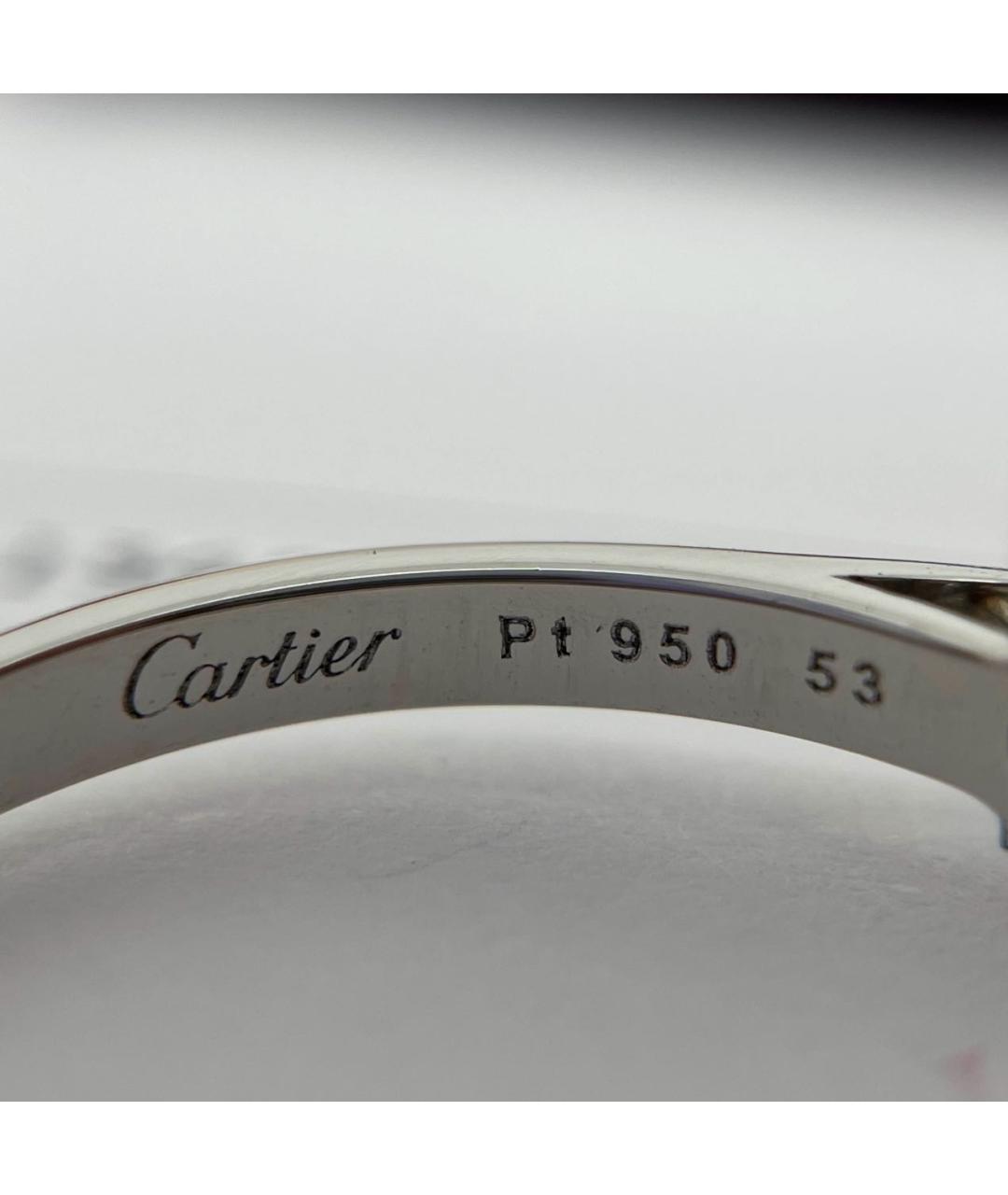CARTIER Серебряное платиновое кольцо, фото 6