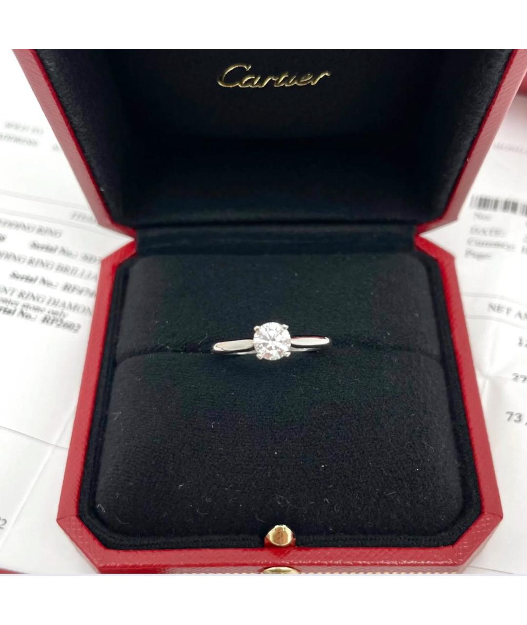 CARTIER Серебряное платиновое кольцо, фото 3
