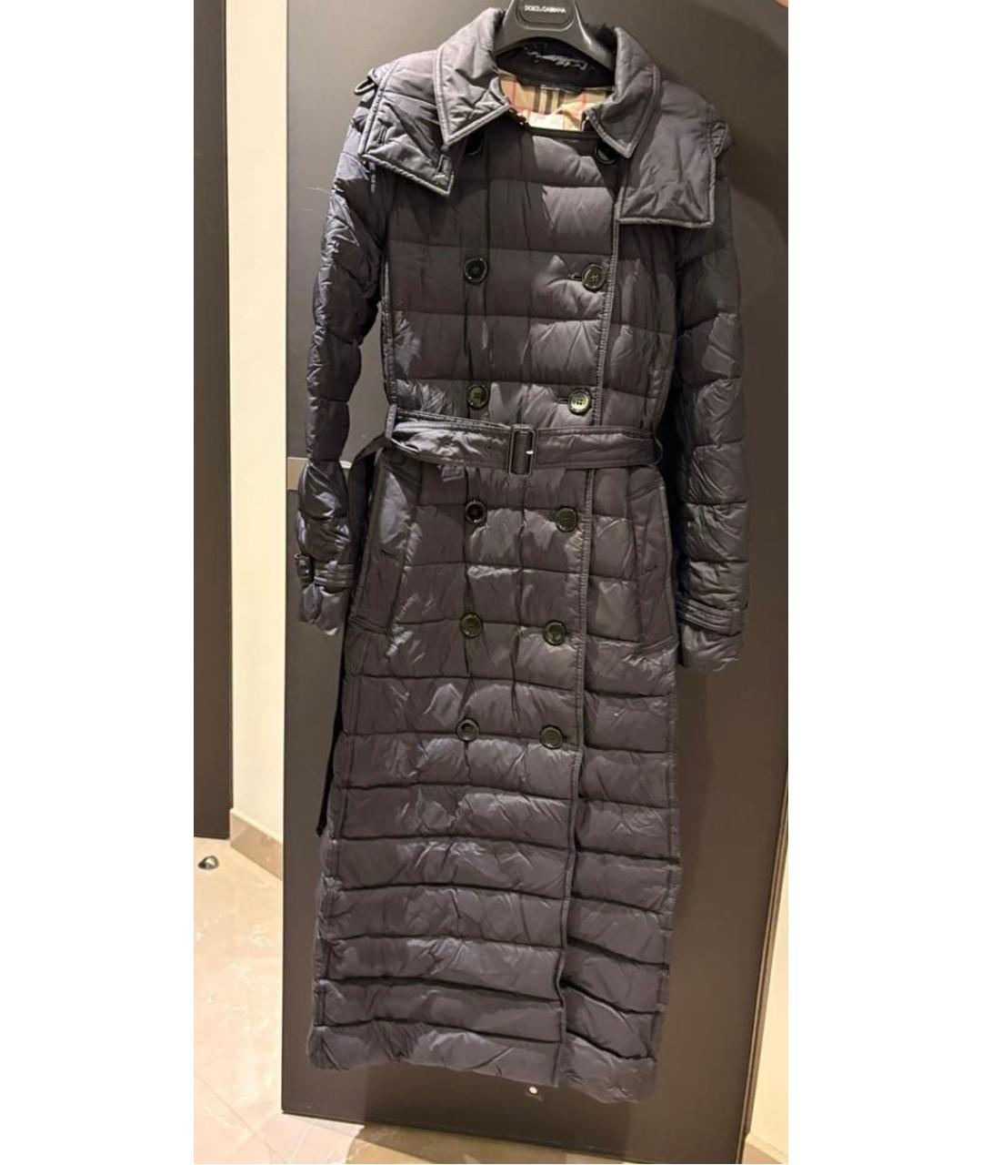 BURBERRY Черный пуховик, фото 4