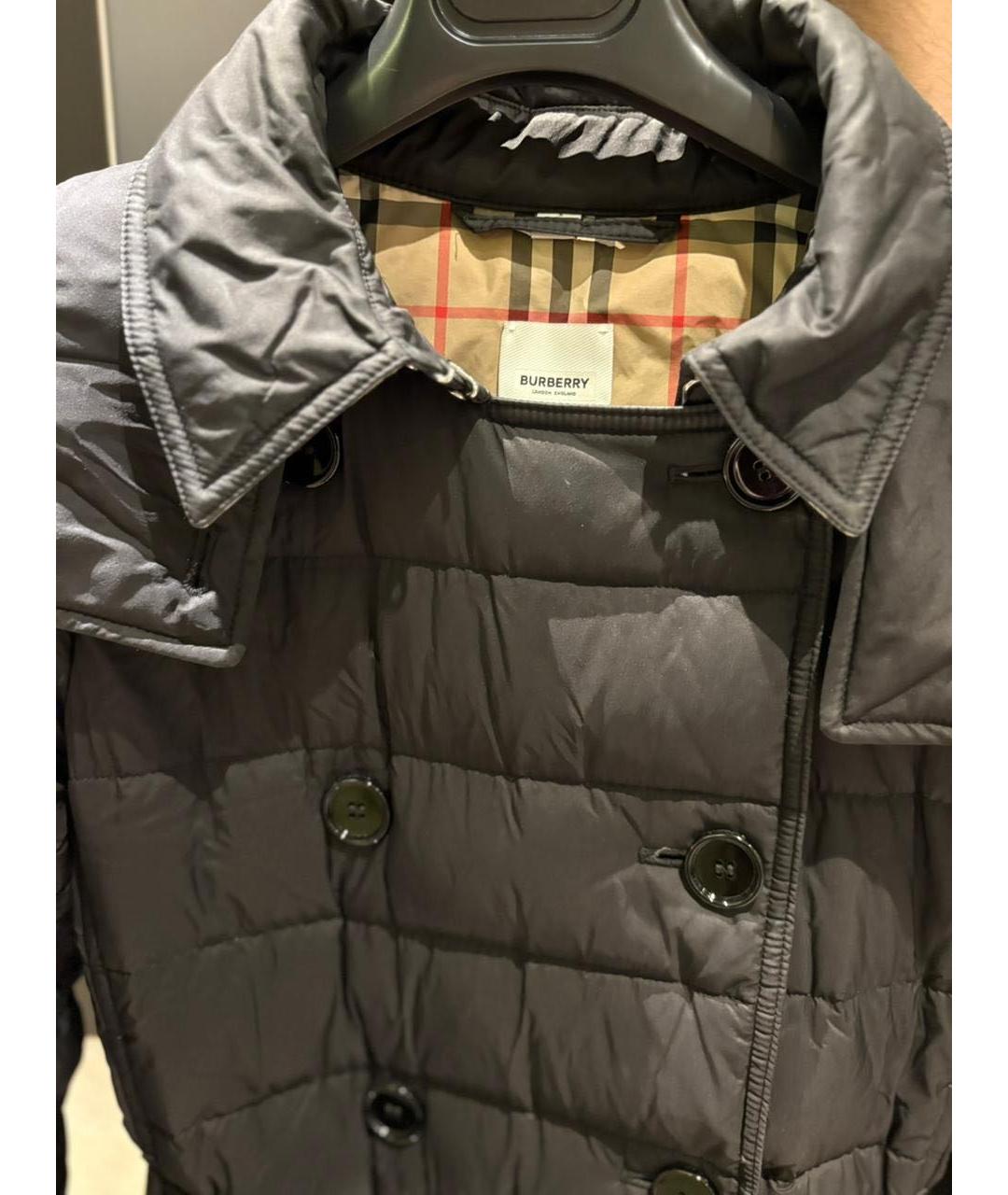 BURBERRY Черный пуховик, фото 2