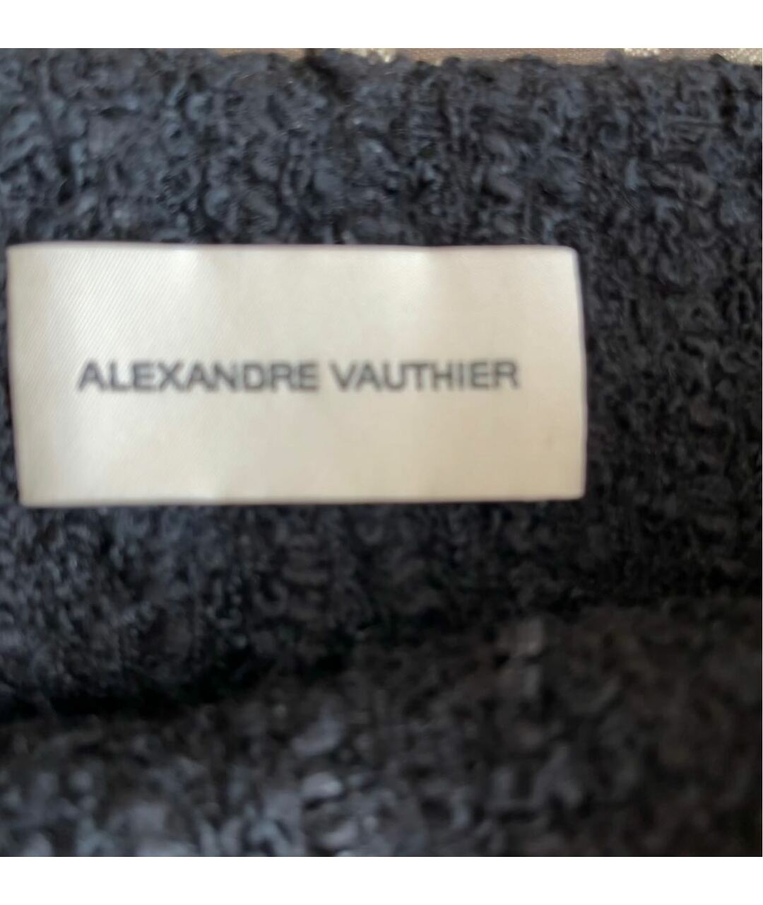 ALEXANDRE VAUTHIER Черная шерстяная юбка мини, фото 3