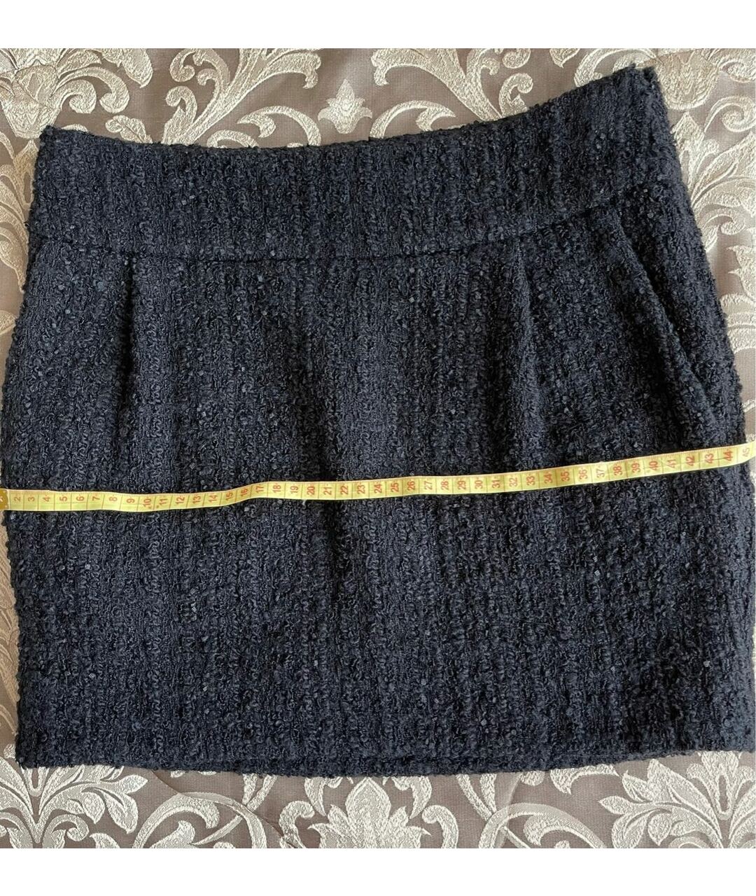 ALEXANDRE VAUTHIER Черная шерстяная юбка мини, фото 8