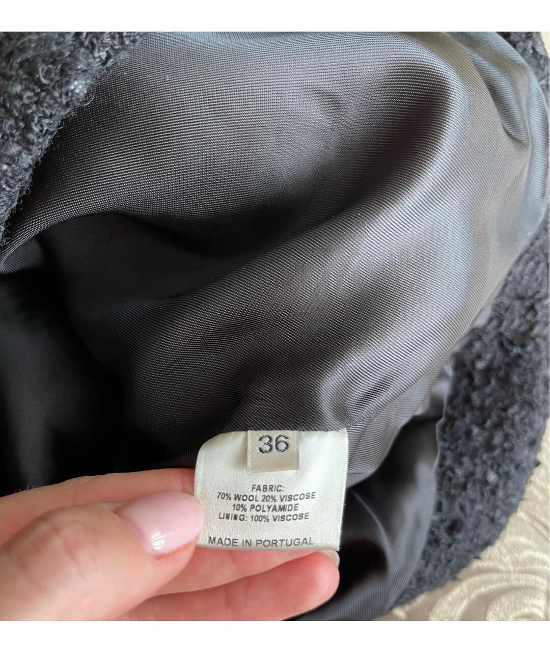 ALEXANDRE VAUTHIER Черная шерстяная юбка мини, фото 6