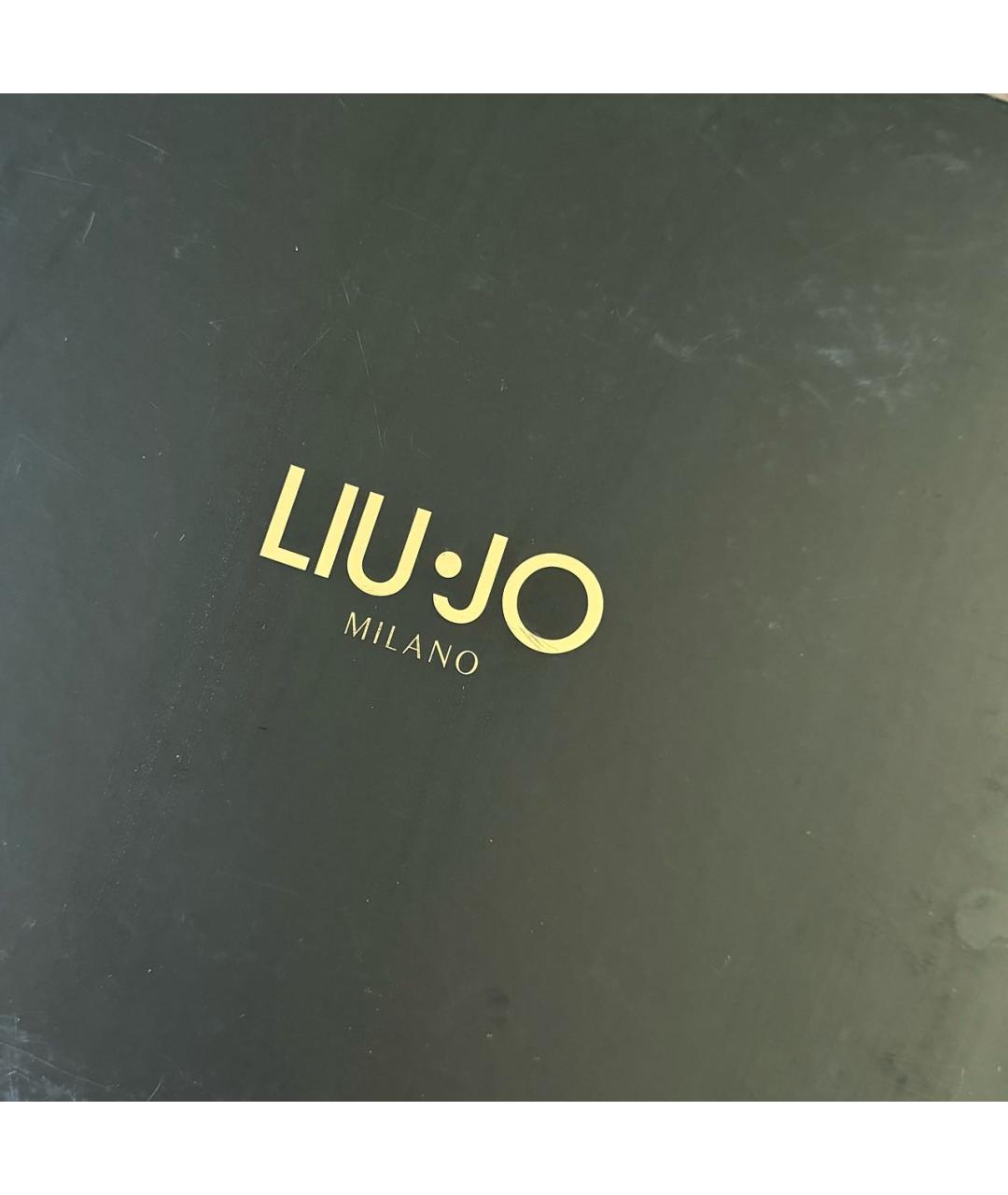 LIU JO Черные кожаные ботинки, фото 7