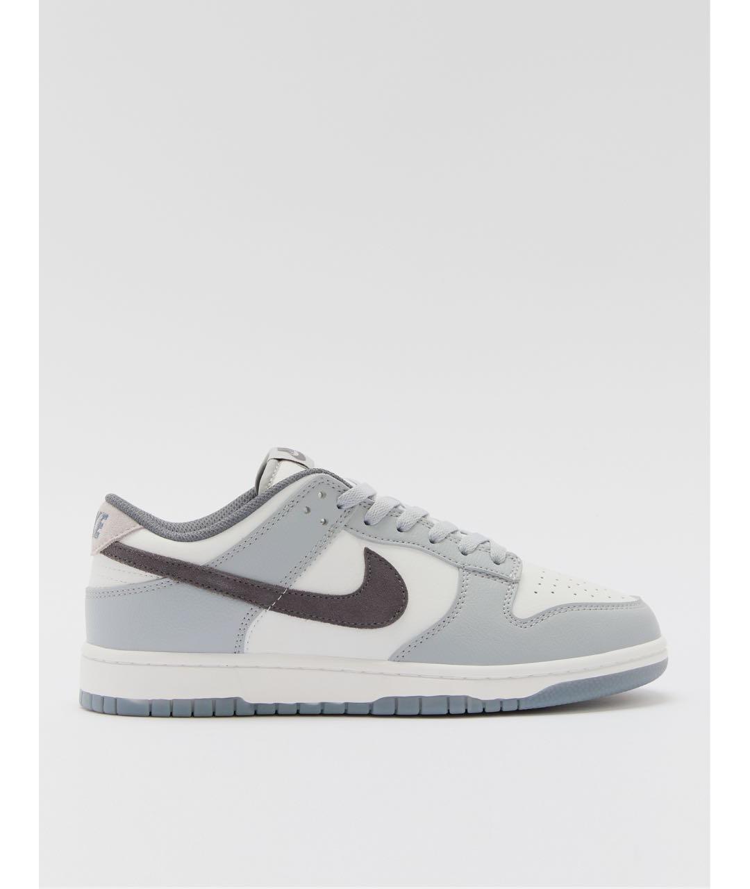 NIKE Серые кожаные низкие кроссовки / кеды, фото 9