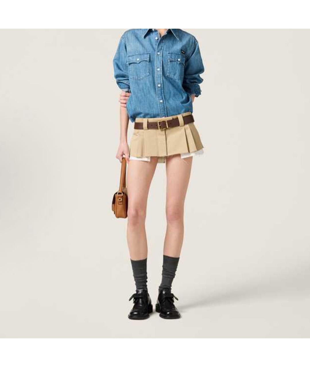 MIU MIU Голубая рубашка, фото 3