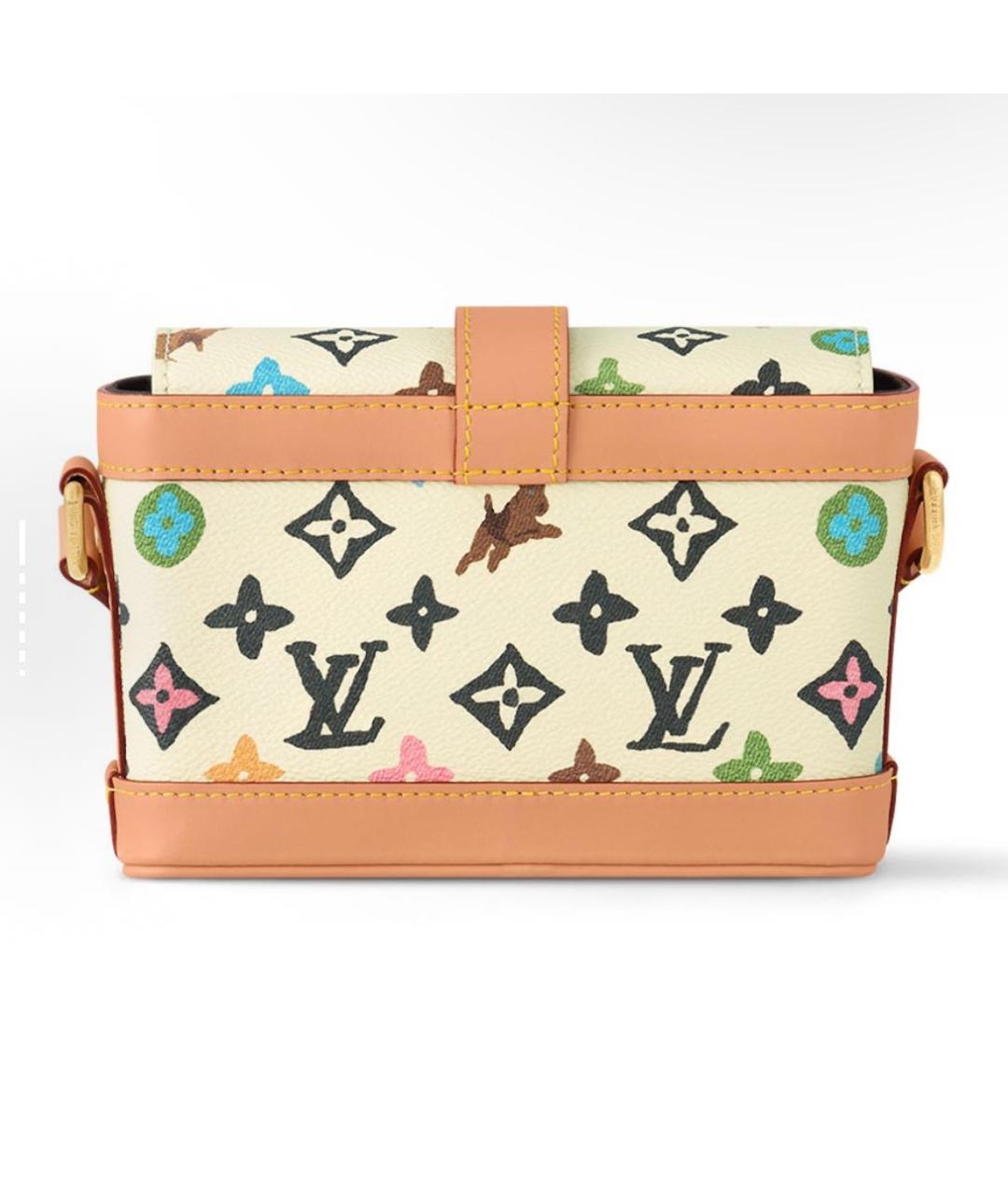 LOUIS VUITTON Бежевая сумка через плечо из лакированной кожи, фото 3