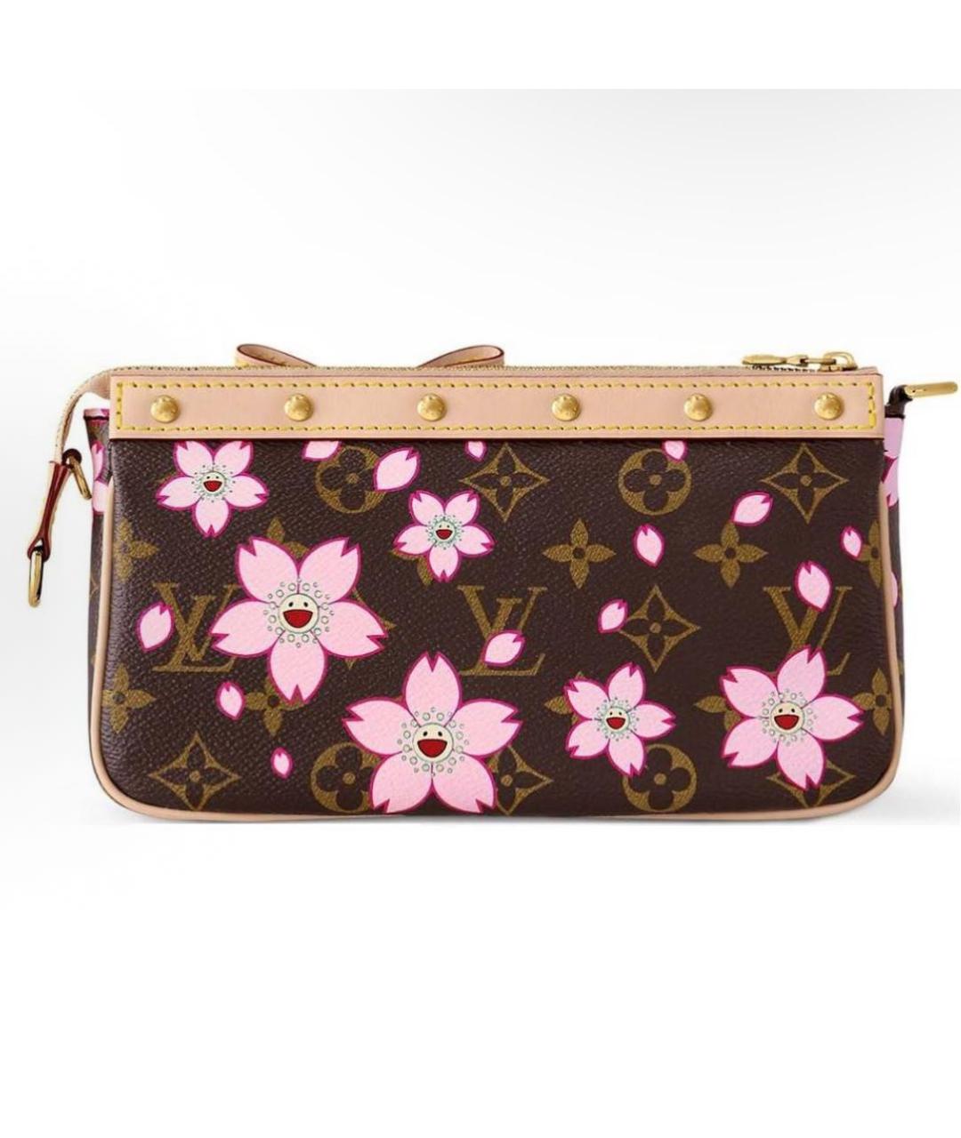 LOUIS VUITTON Коричневая кожаная сумка с короткими ручками, фото 3