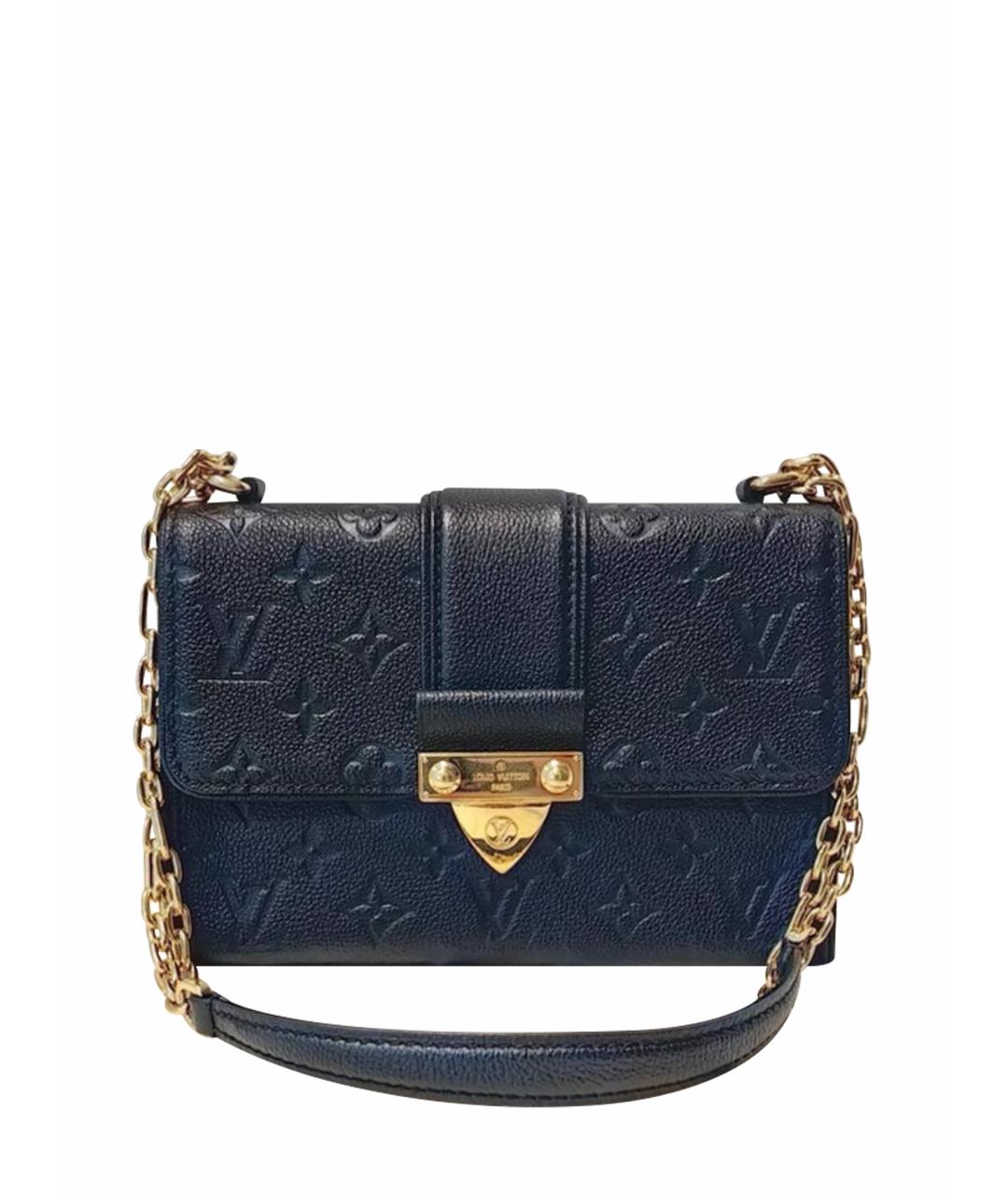 LOUIS VUITTON Черная кожаная сумка через плечо, фото 1