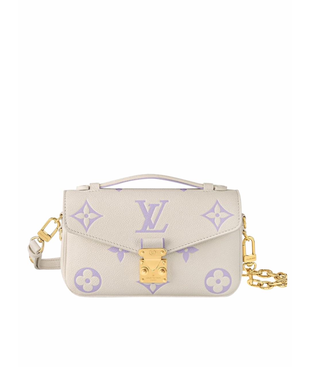 LOUIS VUITTON Белая кожаная сумка через плечо, фото 1
