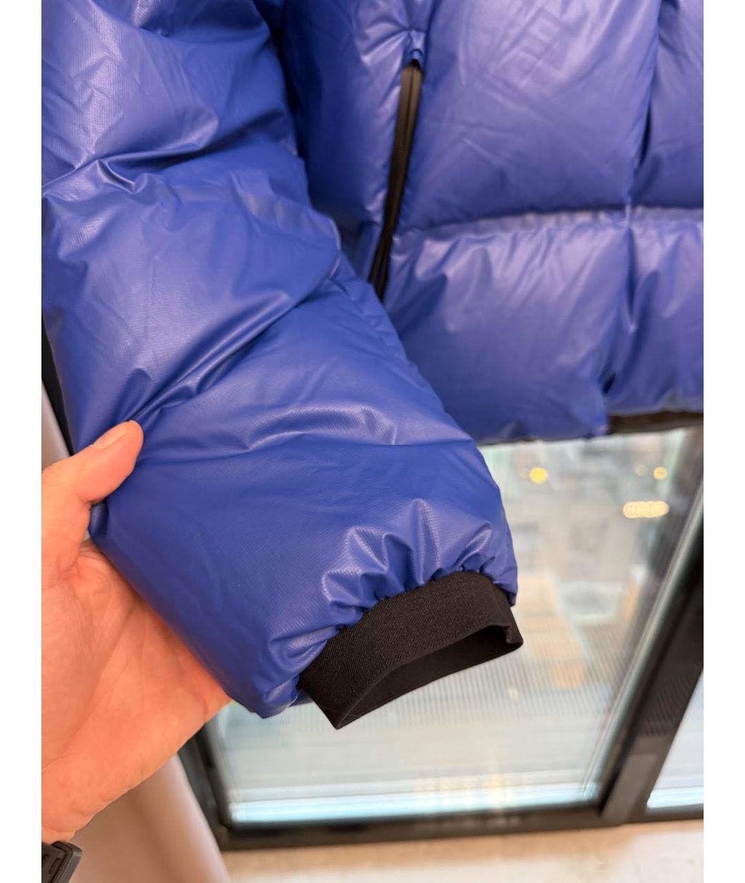PRADA Синий полиэстеровый пуховик, фото 7