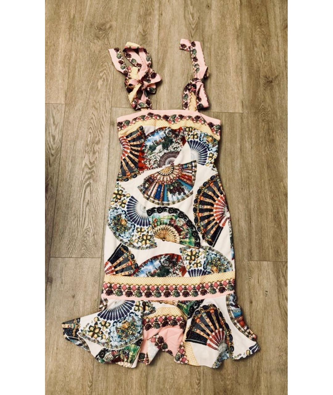 DOLCE&GABBANA Мульти хлопковый сарафан, фото 5
