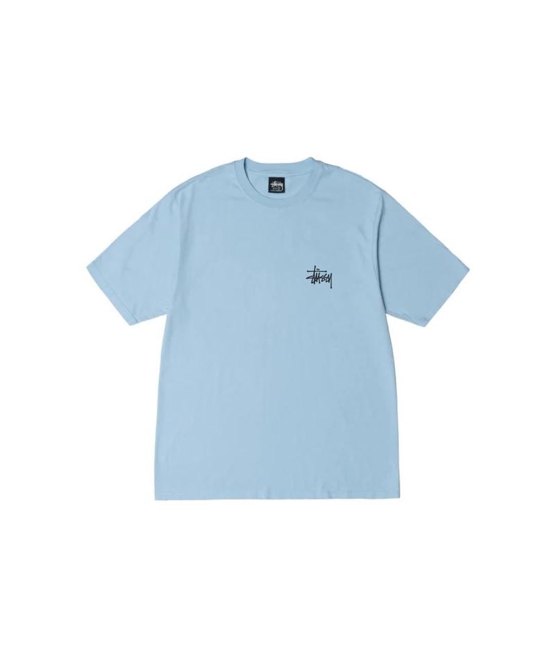 STUSSY Синяя хлопковая футболка, фото 1