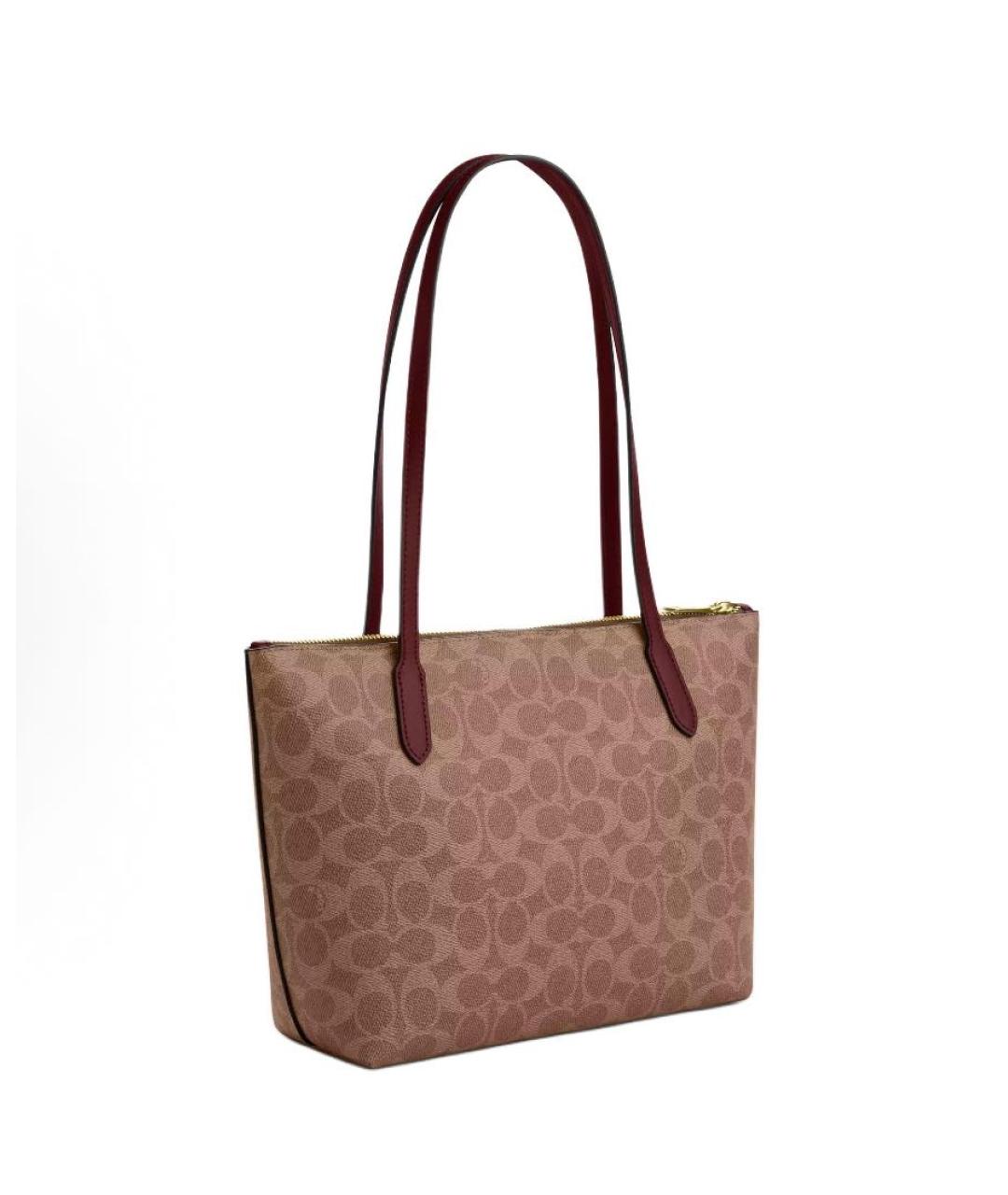 COACH Коричневая сумка тоут, фото 2