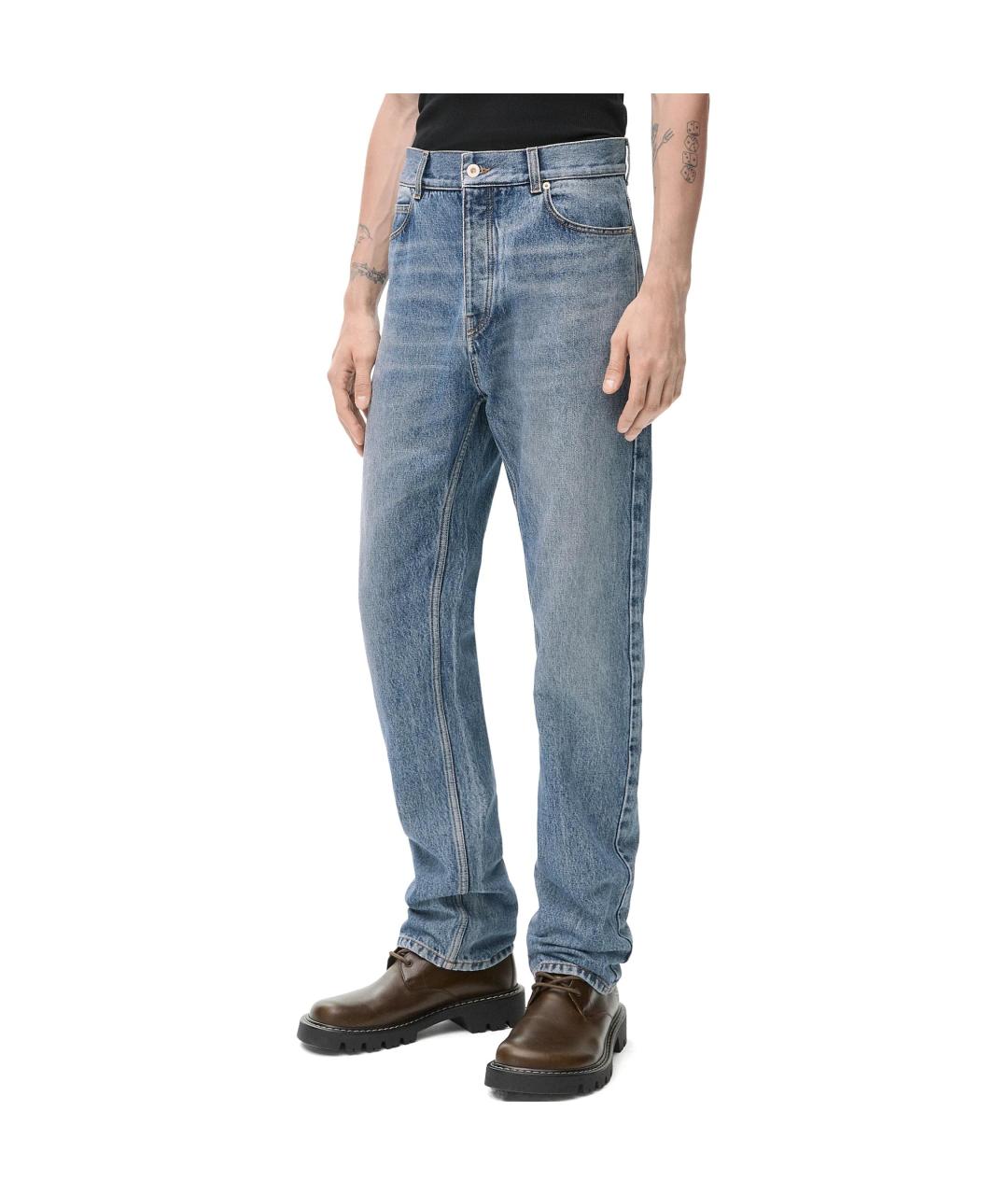 LOEWE Синие прямые джинсы, фото 2