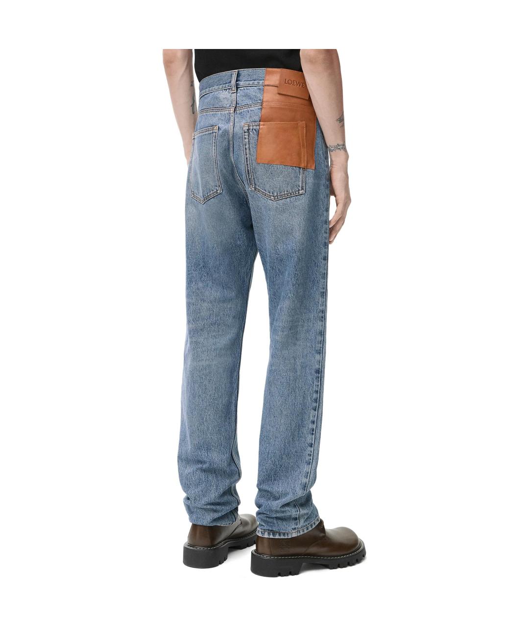 LOEWE Синие прямые джинсы, фото 3
