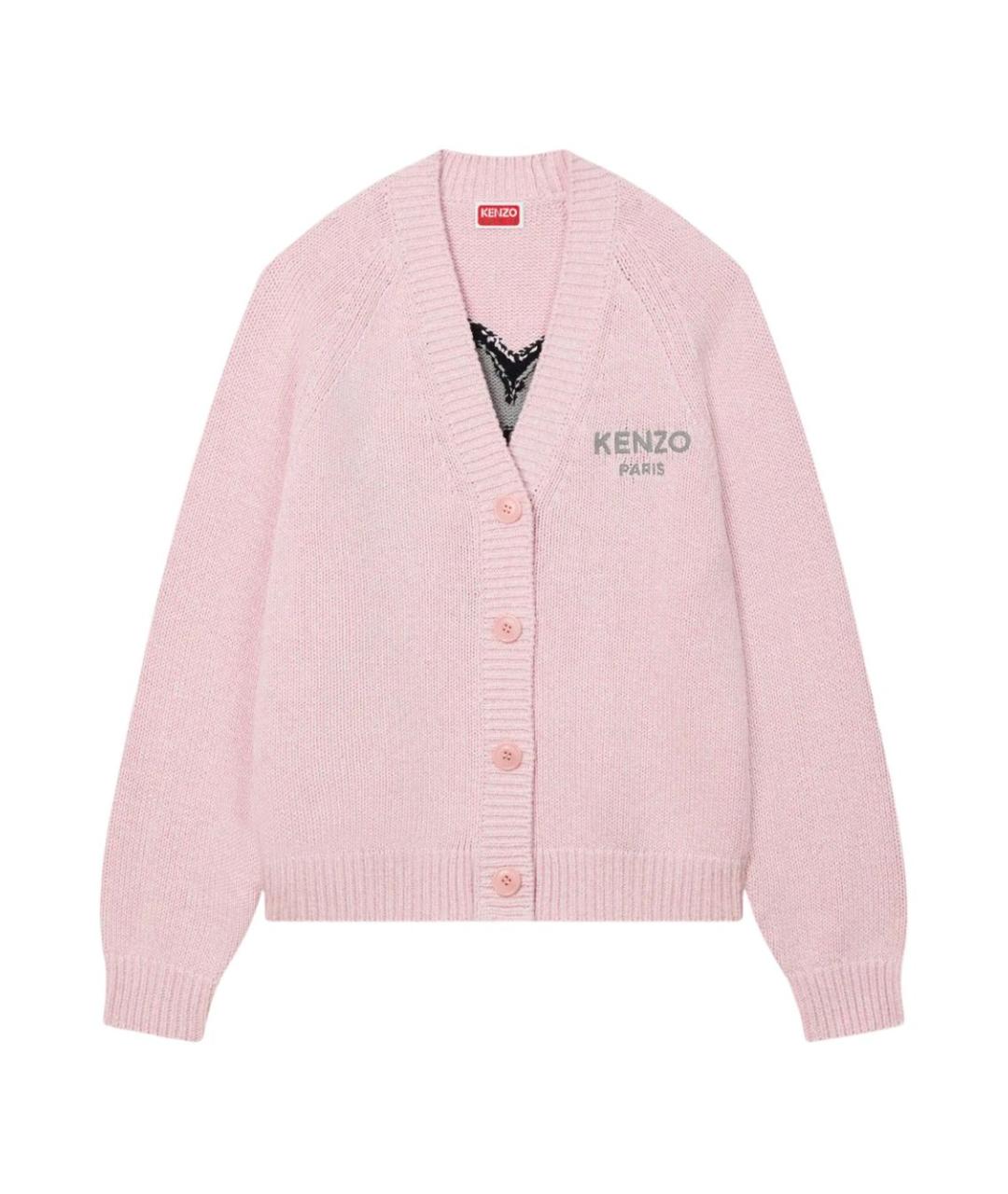 KENZO Розовый кардиган, фото 1