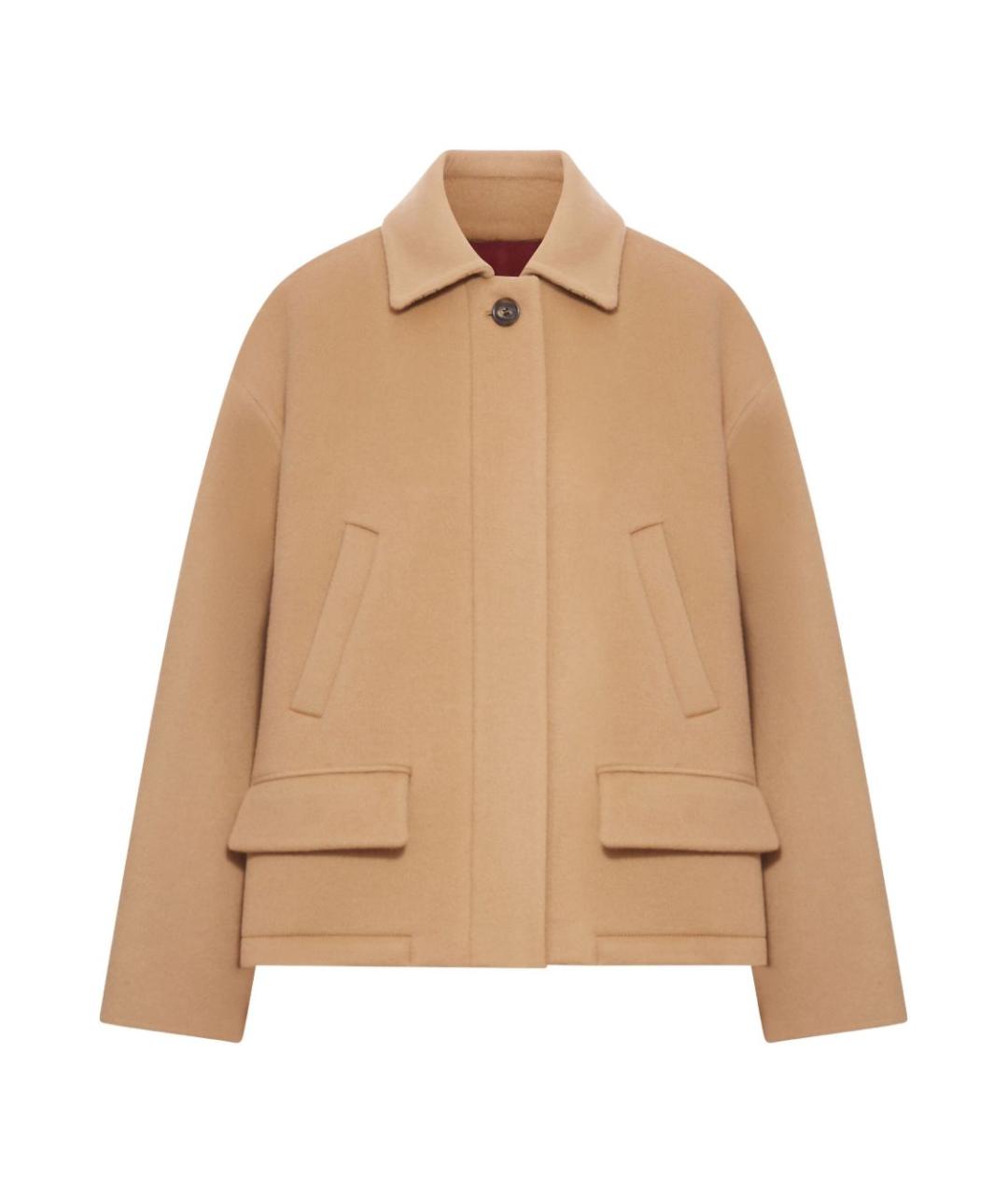 GUCCI Бежевое шерстяное пальто, фото 1