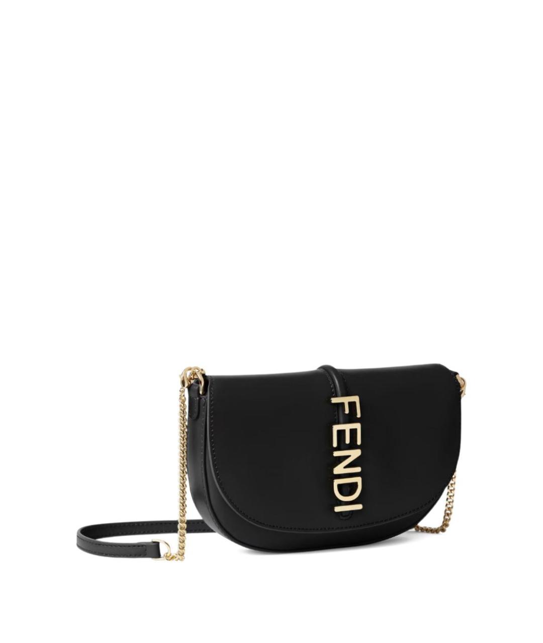 FENDI Черная сумка через плечо, фото 4