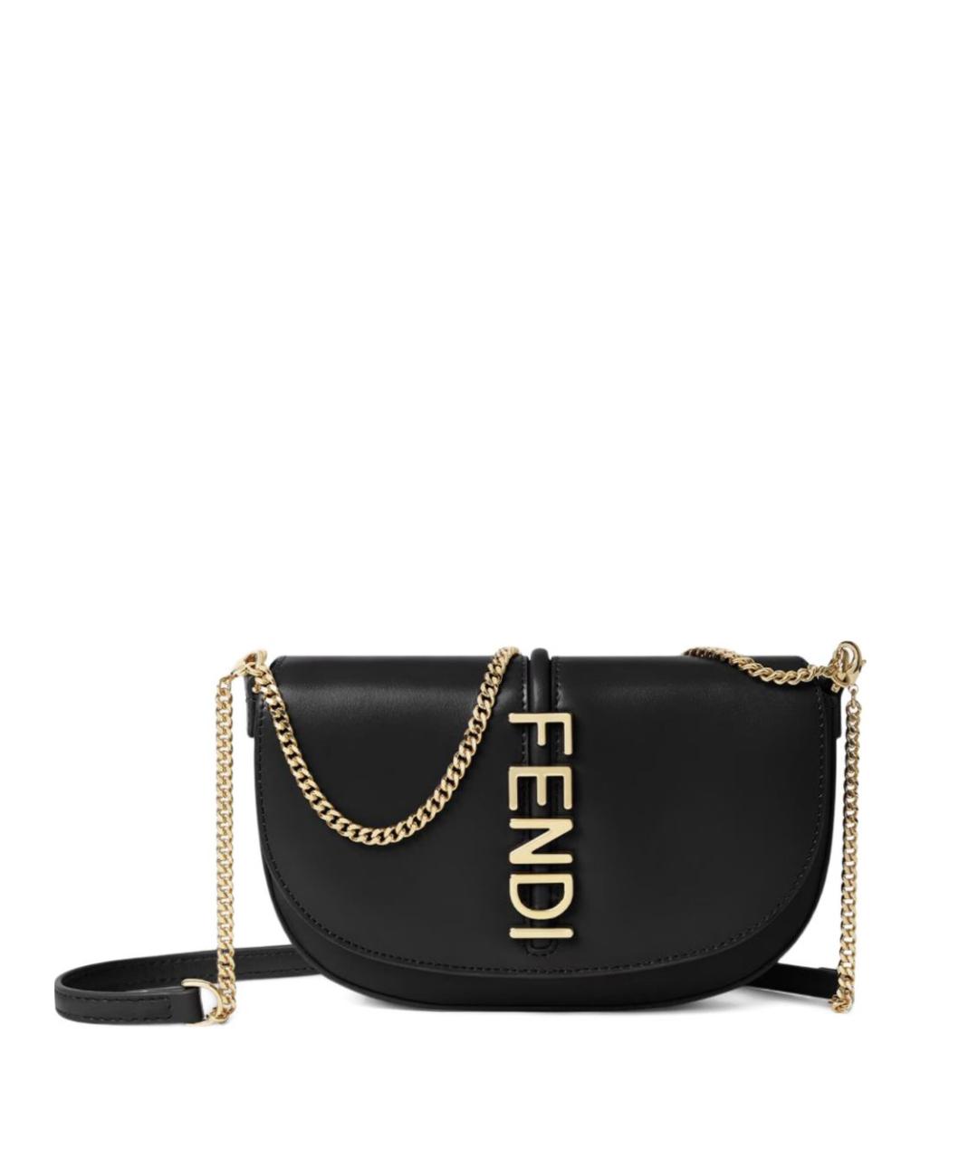 FENDI Черная сумка через плечо, фото 1