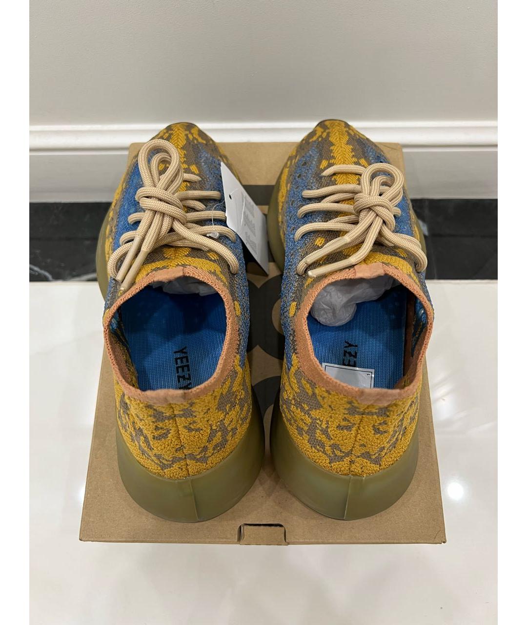 ADIDAS YEEZY Горчичные низкие кроссовки / кеды, фото 2