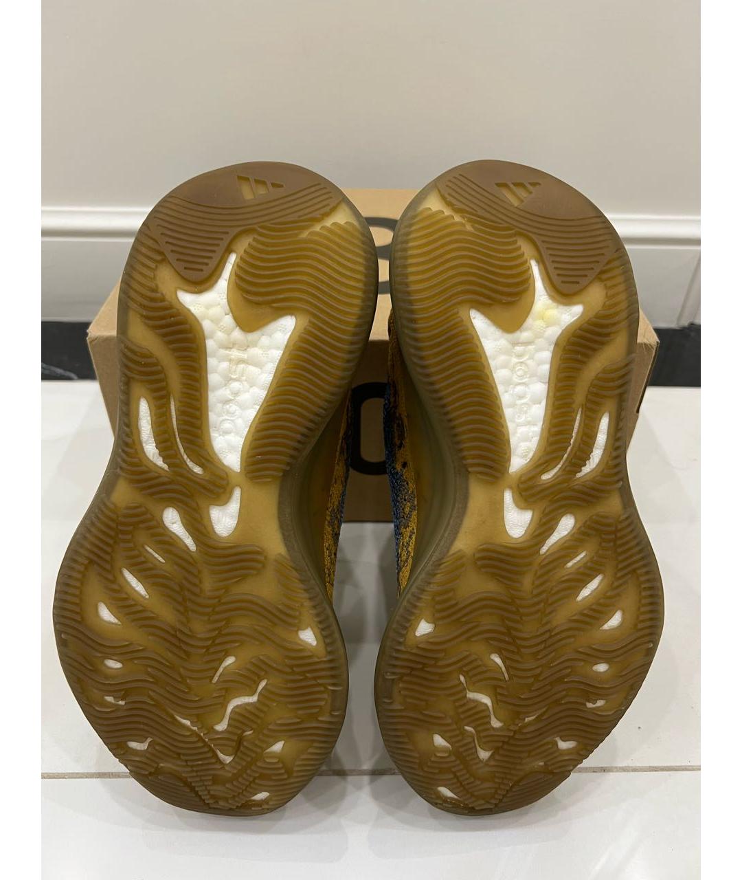 ADIDAS YEEZY Горчичные низкие кроссовки / кеды, фото 4
