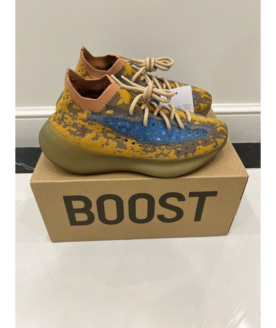 ADIDAS YEEZY Горчичные низкие кроссовки / кеды, фото 6