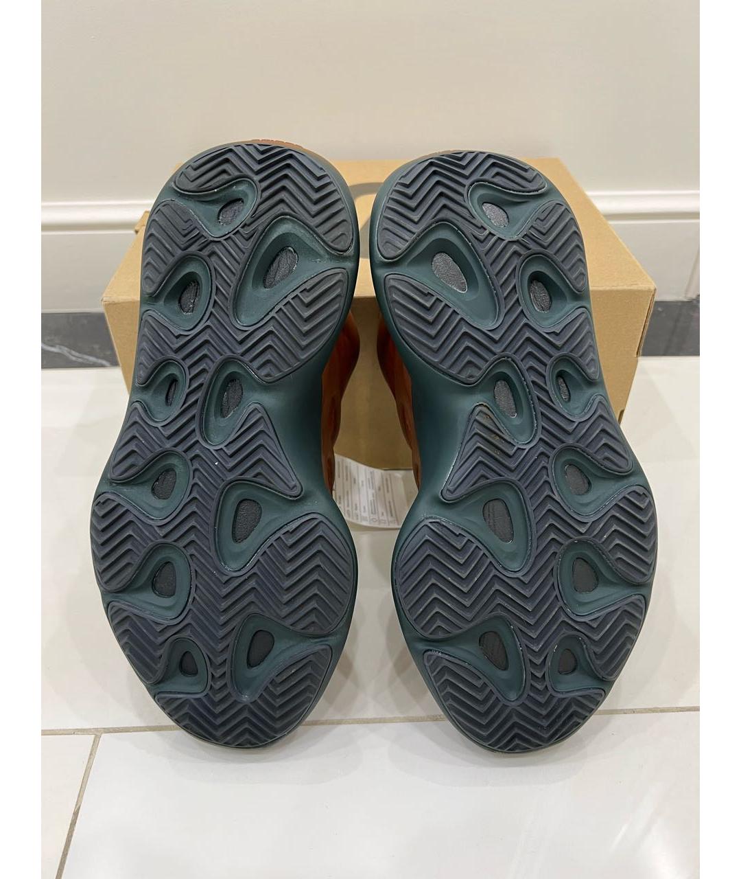 ADIDAS YEEZY Оранжевое низкие кроссовки / кеды, фото 4